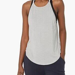 prAna Womens Foundation Slit Back Tank - White - Size M